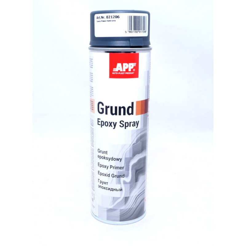 Грунт епоксидний 500ml "APP" Grund Epoxy Spray, шіфер темно-сірий 021206
