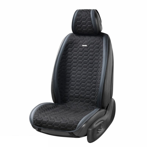 Накидки сидінь преміум класу велюр "Beltex" Monte Carlo Чорний (black) Повний комплект BX81100