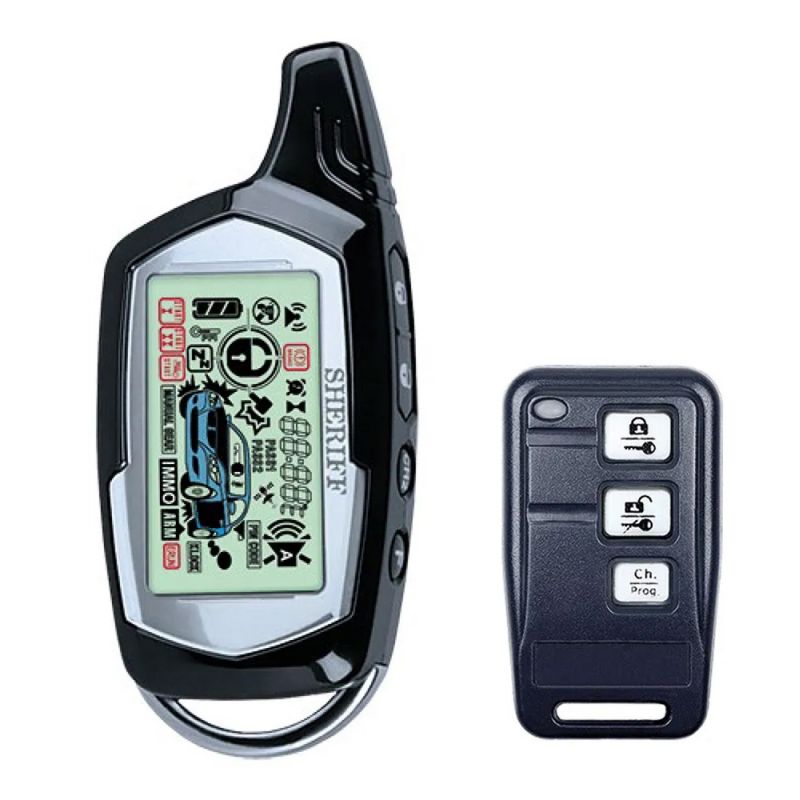 Сигналізація 2way "Sheriff" ZX-1075 - 2 брелоки/1-дв./LCD дисп/турботаймер/пошук авто на паркінгу