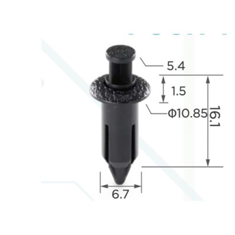 Фіксатор C0084 натискний/розпірний (OEM 9046707066P0, 90467-07066-P0 , 9046707066E0) ( уп. 100 шт.)