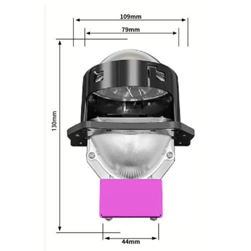 Лінза бі-LED 3"(D76 мм) 120/135w 13000/14000Lm 5500К 12v (A2)