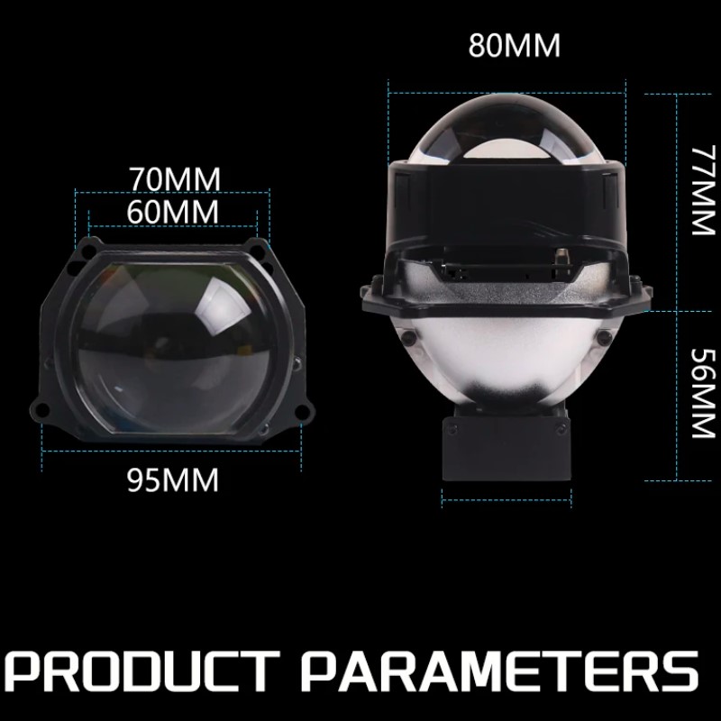 Лінза бі-LED 3"(D76 мм) 110/130w 12000/14000Lm 5500К 12v (A6)