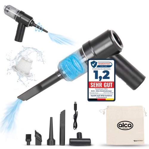 Автопилосос Сухе прибирання  50W "Alca" 221300 AkkuCleaner Compact функція продувки/акумулятор