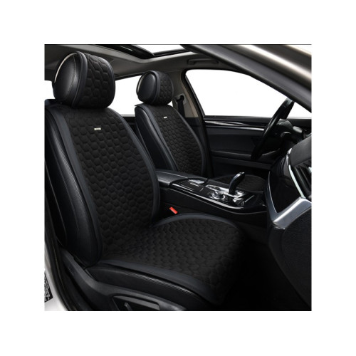 Накидки сидінь преміум класу велюр "Beltex" Monte Carlo Чорний (black) Передні BX81150