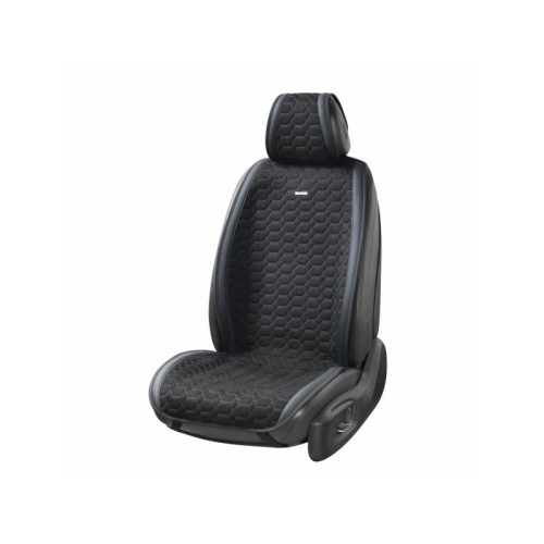 Накидки сидінь преміум класу велюр "Beltex" Monte Carlo Чорний (black) Передні BX81150