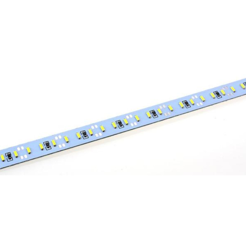 Лента алюминий 12V - 12,5см - Белая - (4014) - 2А 18LED - в силиконе - эффект сплошной ленты