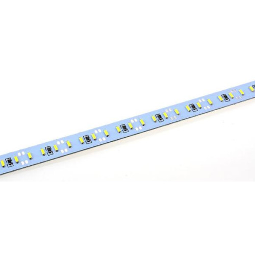 Лента алюминий 12V - 50см - Белая - (4014) -  2А 72LED  в силиконе - эффект сплошной ленты