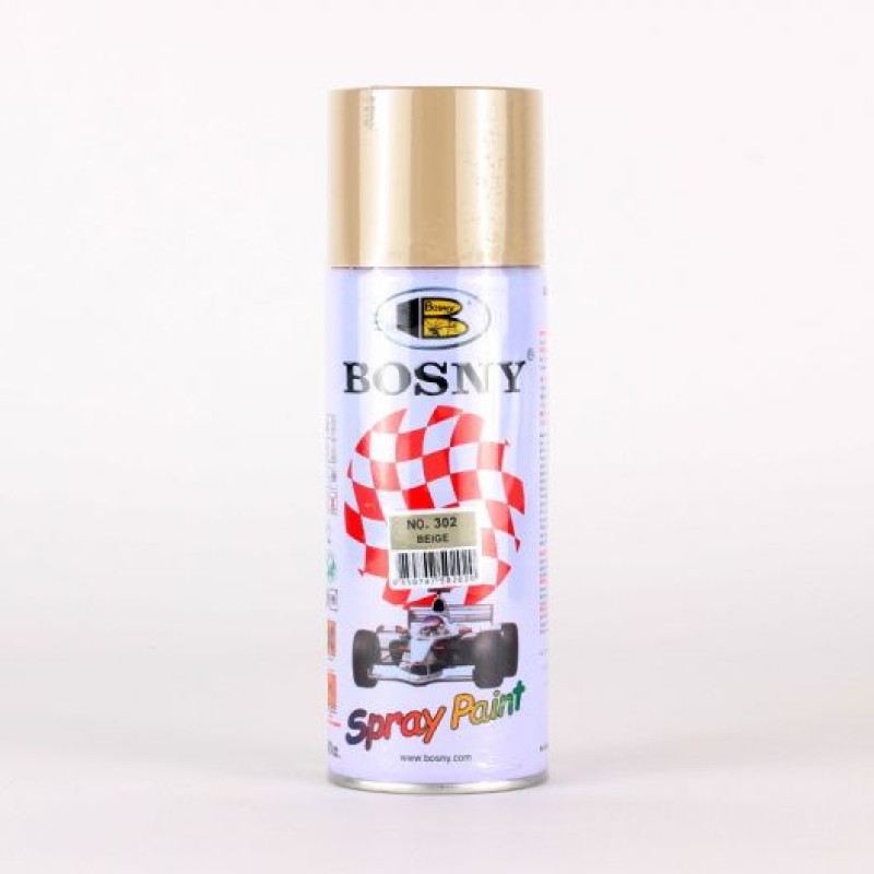 Фарба бежева 400ml "Bosny" №302 (12шт/уп) Фарба бежева 400ml "Bosny" №302 (12шт/уп)