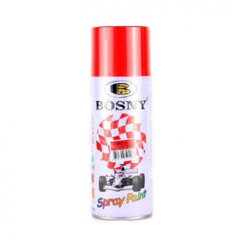 Фарба червона 400ml "Bosny" №6 (12шт/уп) Фарба червона 400ml "Bosny" №6 (12шт/уп)