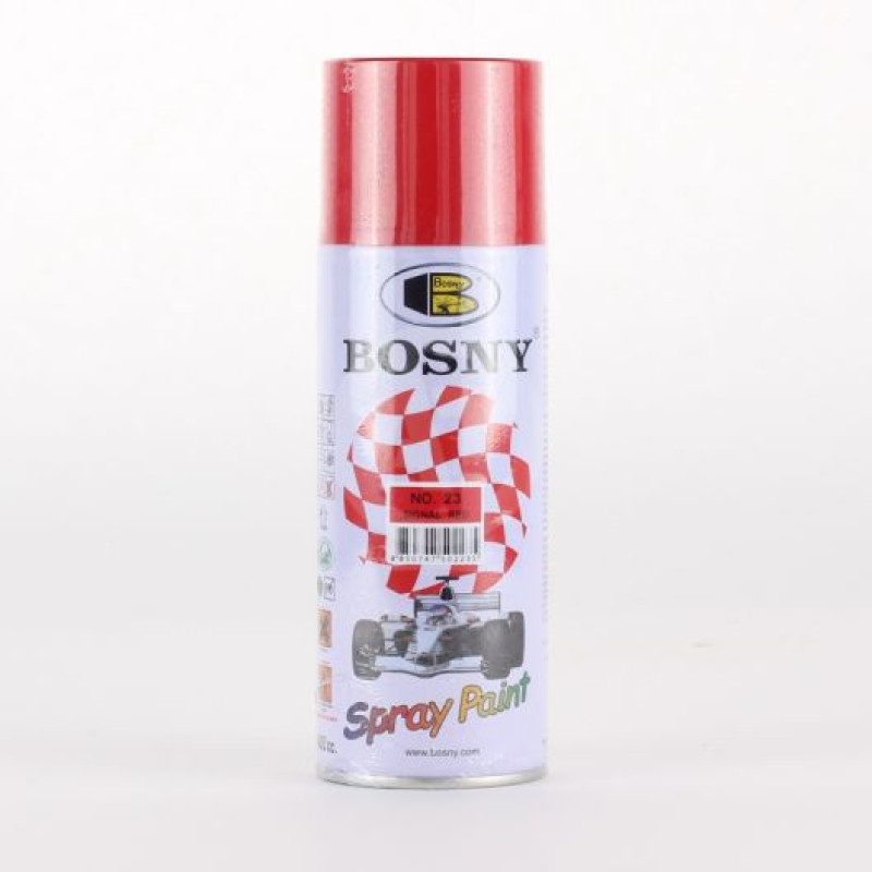 Фарба червона насичена 400ml "Bosny" №23 (12шт/уп)