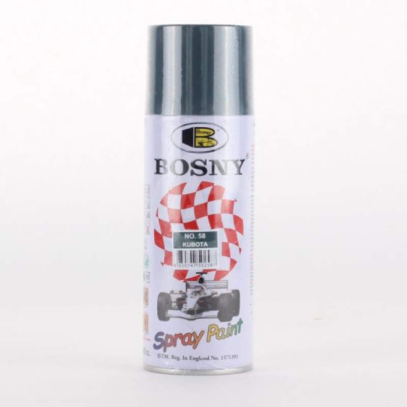 Фарба сіра - сталь 400ml "Bosny" №10 (12шт/уп) Фарба сіра - сталь 400ml "Bosny" №10 (12шт/уп)