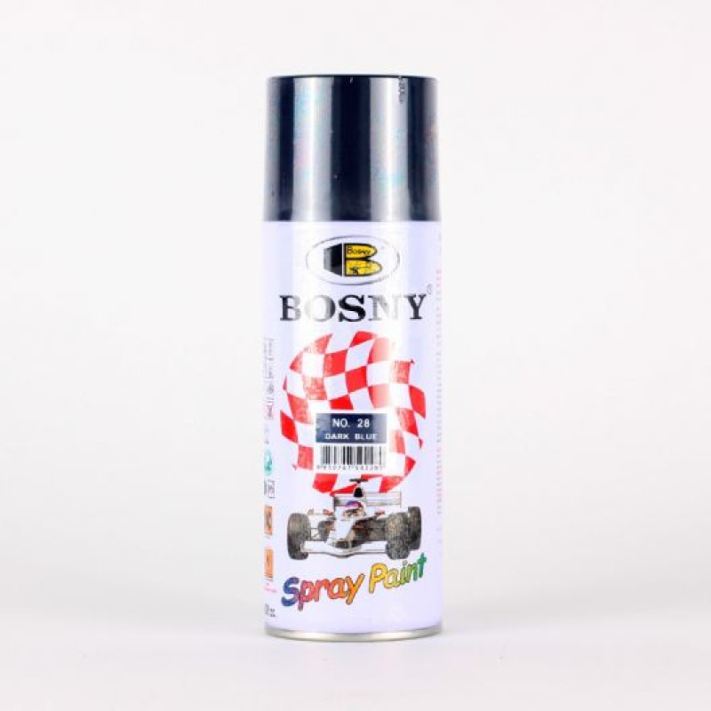 Фарба синя - темна 400ml "Bosny" №28 (12шт/уп) Фарба синя - темна 400ml "Bosny" №28 (12шт/уп)