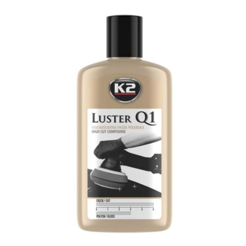 Поліроль кузова паста для механічного полірування 250g Біла "K2" Luster Q1 High Cut L1200N