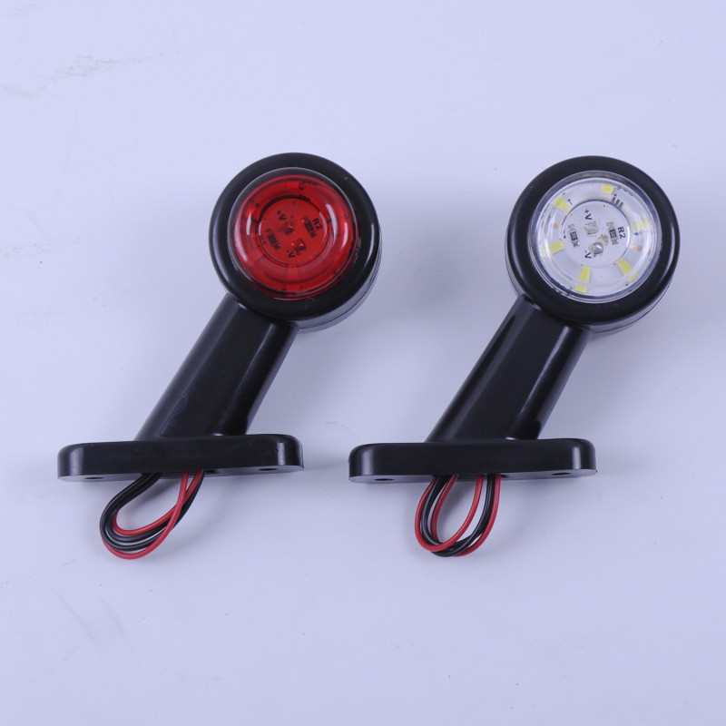Габарит "ріжки" косий  8см 12/24v червоний+білий STAR 12 діодів 12/24V FR0107 FPLAS (2шт.)