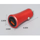 АЗП 12/24V 1USB-1Type-C YY-C11 PD 20W+QC3.0 38W метал (Led підсвітка) Чорна