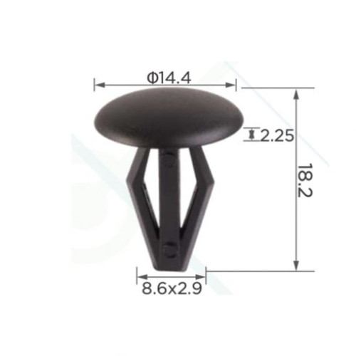 Кліпси C0006 обшивки салону (OEM 90467-09069, 9046709069, 76906-T3000, 76906T3000) (уп.100шт) Кліпси C0006 обшивки салону (OEM 90467-09069, 9046709069, 76906-T3000, 76906T3000) (уп.100шт)