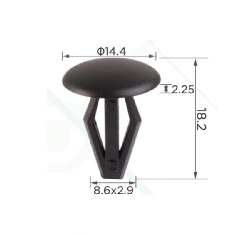 Кліпси C0006 обшивки салону (OEM 90467-09069, 9046709069, 76906-T3000, 76906T3000) (уп.100шт) Кліпси C0006 обшивки салону (OEM 90467-09069, 9046709069, 76906-T3000, 76906T3000) (уп.100шт)