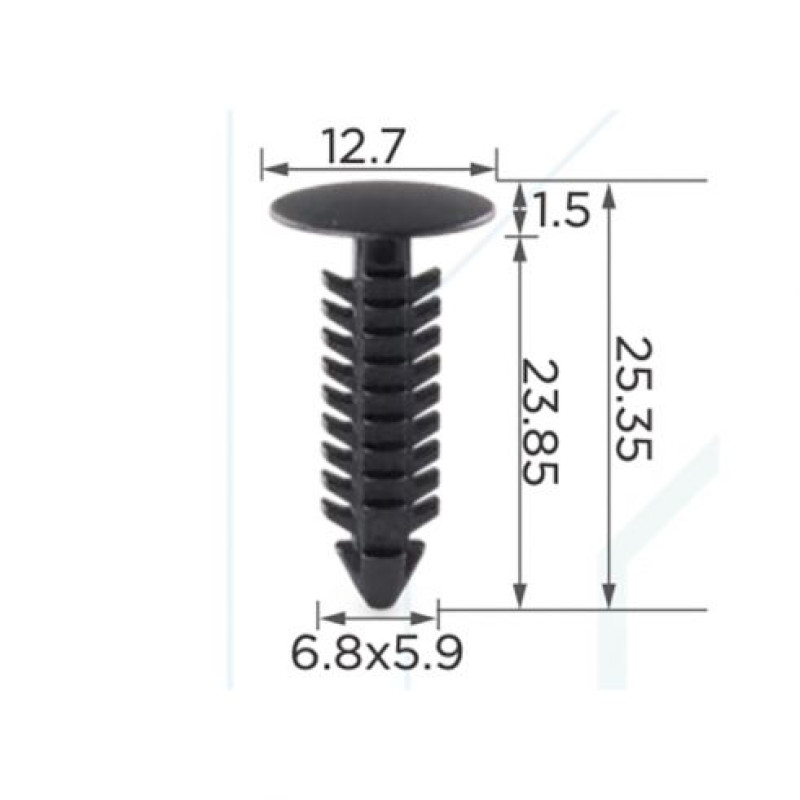 Кліпси C0007 обшивки салону (OEM N804448, 10353) (уп.100шт) Кліпси C0007 обшивки салону (OEM N804448, 10353) (уп.100шт)