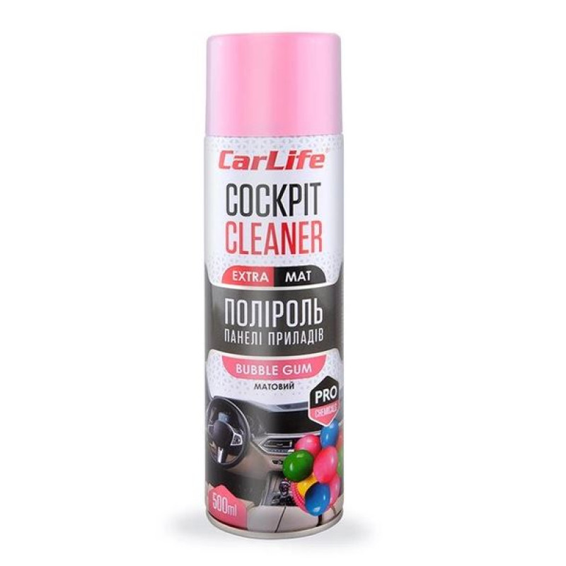 Поліроль торпеди спрей 500ml "Carlife" EXTRA MAT Жуйка CF528 (24шт/ящ) Поліроль торпеди спрей 500ml "Carlife" EXTRA MAT Жуйка CF528 (24шт/ящ)