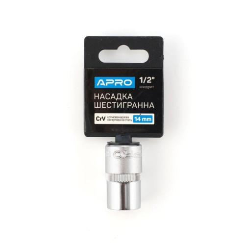 Головка 1/2" 14мм (6гран) "APRO" (252714) (24шт/уп)