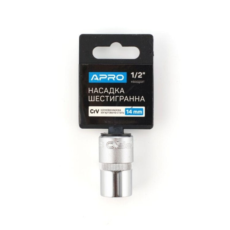 Головка 1/2" 14мм (6гран) "APRO" (252714) (24шт/уп)