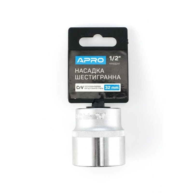Головка 1/2" 32мм (6гран) "Apro" (252732) (24шт/уп)