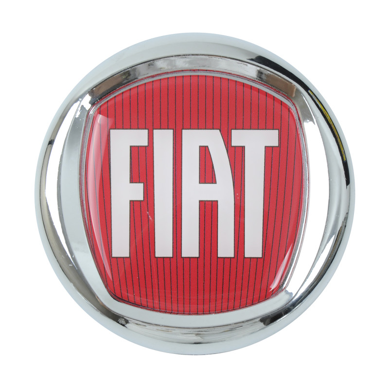 Емблема "Fiat" DOBLO, DUKATO, FIORINO, SCUDO пластик/скотч/червона/D120 Емблема "Fiat" DOBLO, DUKATO, FIORINO, SCUDO пластик/скотч/червона/D120