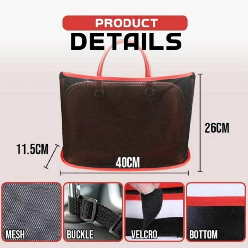 Сітка кишеня 40x26см (між сидіннями) з кишенею Multi-function Car Seat Net Storage
