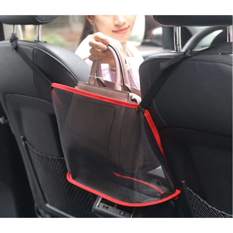 Сітка кишеня 40x26см (між сидіннями) з кишенею Multi-function Car Seat Net Storage