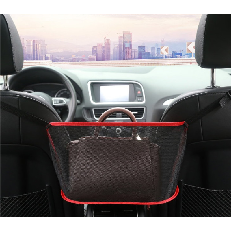 Сітка кишеня 40x26см (між сидіннями) з кишенею Multi-function Car Seat Net Storage