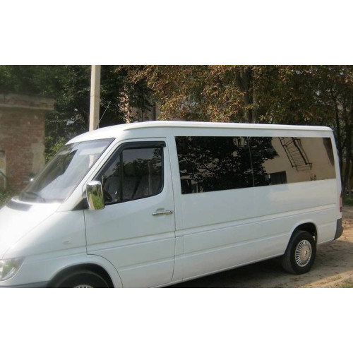 Дефлектори вікон вітровики Mers Sprinter 1995-2006р. скотч "AV-Tuning" (по дверях) економ