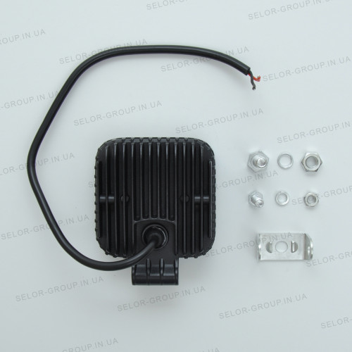 Фара-LED Квадрат 27W  82*80*30mm (3W*9) 10-30V Ближнє/Flood MINI (87 27W) (1шт)