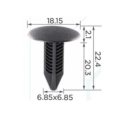 Кліпси C0377 обшивки салону HONDA, ACURA, VOLVO, DAEWOO (уп.100шт)