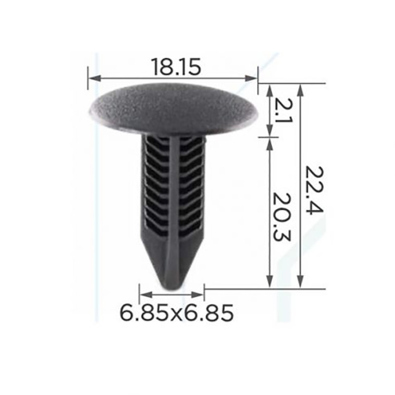 Кліпси C0377 обшивки салону HONDA, ACURA, VOLVO, DAEWOO (уп.100шт)