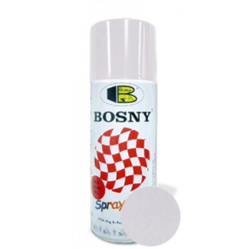 Фарба металік біла 400ml "Bosny" №1130 (12шт/уп)