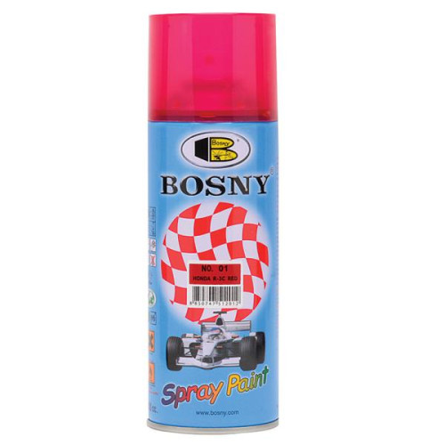 Фарба лак для тонування 400ml "Bosny" червоний №01 (12шт/уп)