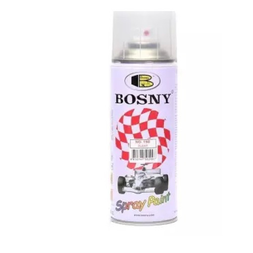 Фарба лак  400ml "Bosny" безбарвний глянець №190 (12шт/уп)