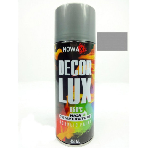 Фарба температурна сіра 450ml "Nowax" NX48038 +650°С (12шт/уп)