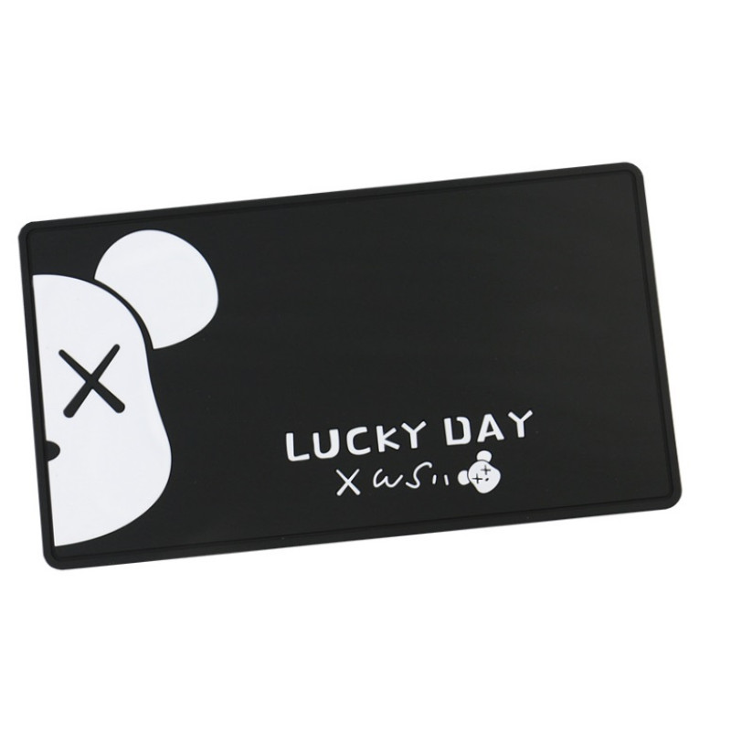 Килимок антиковзаючий силікон чорний 270x150 мм "Lucky Day"