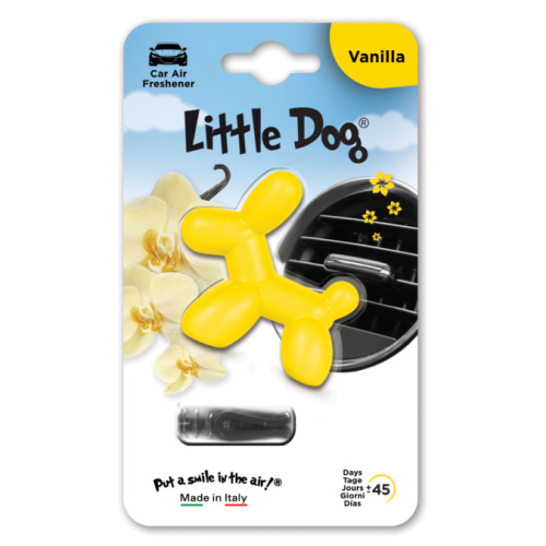 Освіжувач на обдув "Little Dog" Ваніль (VANILLA Yellow)  ED0101
