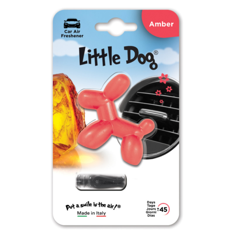 Освіжувач на обдув "Little Dog" Бурштин (AMBER Red) ED1212
