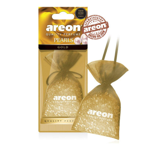 Освіжувач силіконові гранули 25gr - "Areon" - Pearls LUX - Gold (Золото)