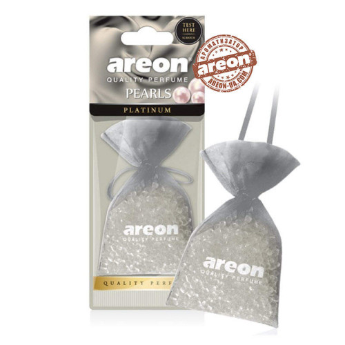 Освіжувач силіконові гранули 25gr - "Areon" - Pearls LUX - Platinum (Платина)