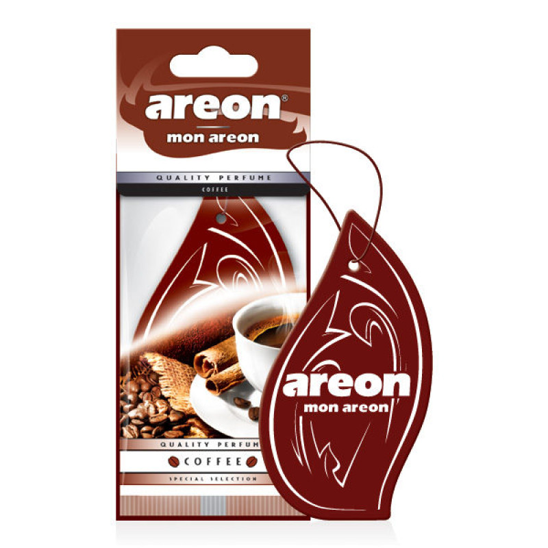 Освіжувач сухий лист - "Areon" - Mon лист - Coffee (Кава з Корицею)