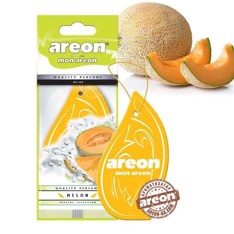 Освіжувач сухий лист - "Areon" - Mon лист - Melon (Диня)