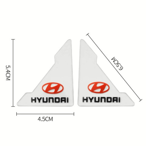 Плівка захисна для дверних КУТІВ Hyundai силіконова прозора (4шт)