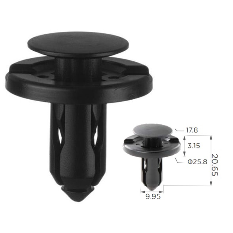 Кліпси C1356 Toyota 9046710210 (100шт) Кліпси C1356 Toyota 9046710210 (100шт)