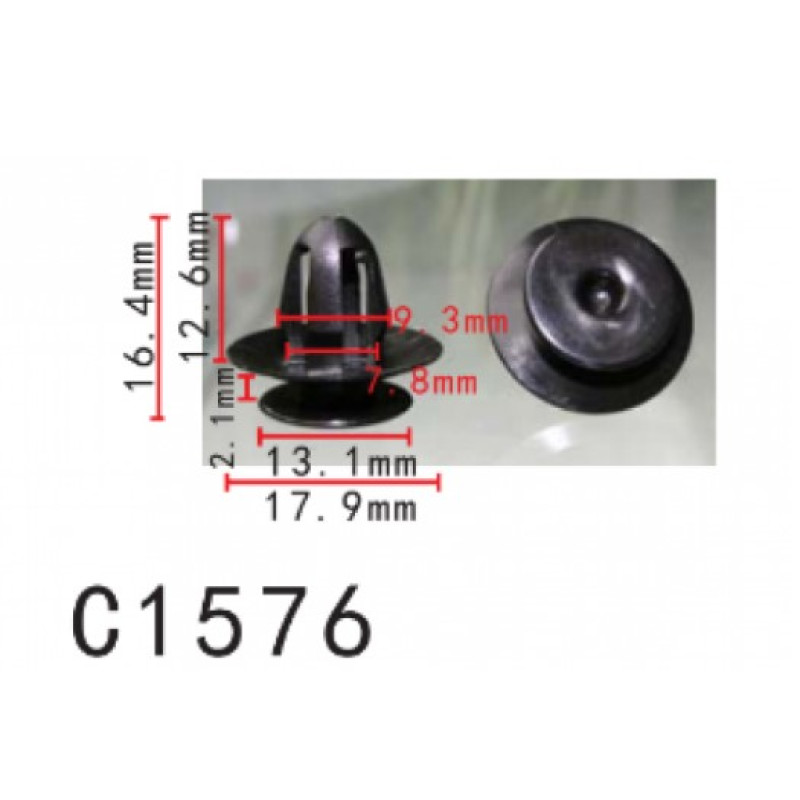 Кліпси C1576 обшивка дверей VW, BMW, AUDI, FORD, MITSUBISHI, SKODA, ROLLS ROYCE( уп. 100 шт) Кліпси C1576 обшивка дверей VW, BMW, AUDI, FORD, MITSUBISHI, SKODA, ROLLS ROYCE( уп. 100 шт)