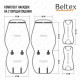 Накидки сидінь преміум класу велюр "Beltex" Chicago Бежевий (biege) Передні BX85550