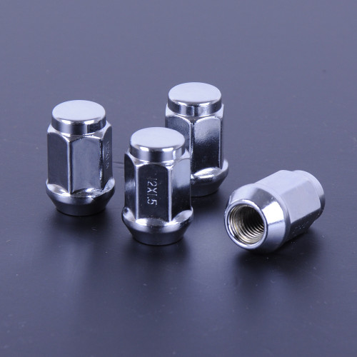 Гайка 12х1,5х35 хром конус закр. з виступом ключ 19 (20 шт) (пакет) F 314